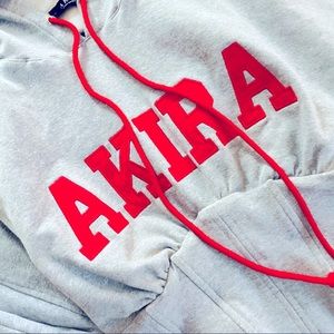 AKIRA Laced Corset Sweatshirt ~ heather